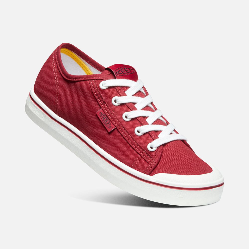 Keen Tygskor Dam Röda/Vita - Elsa Lite Sneaker - 410527PKI